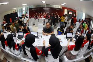 Suasana pendaftaran peserta Audisi Umum PB Djarum 2023 di Kudus (Dok. PB Djarum)