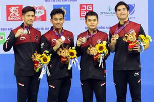 Pramudya Kusumawardana/Yeremia Erich Yoche Yacob Rambitan & Leo Rolly Carnando/Daniel Marthin (Humas PP PBSI)