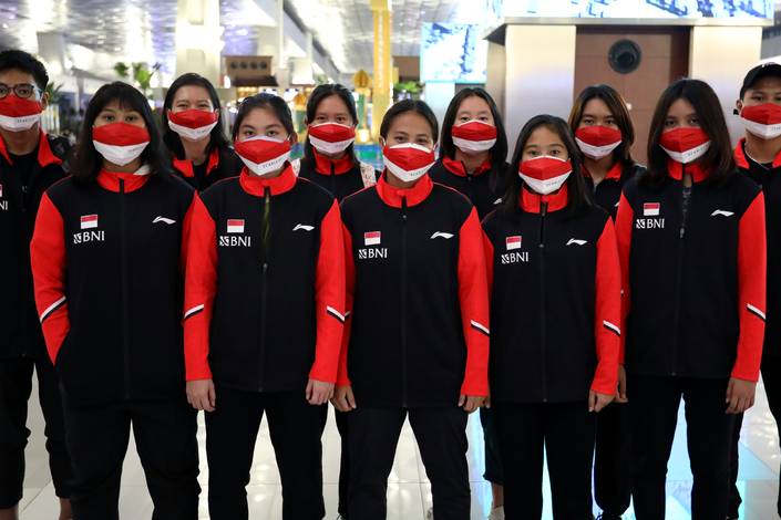 Tim Thomas & Uber Indonesia bertolak ke Bangkok, Thailand (Humas PP PBSI)