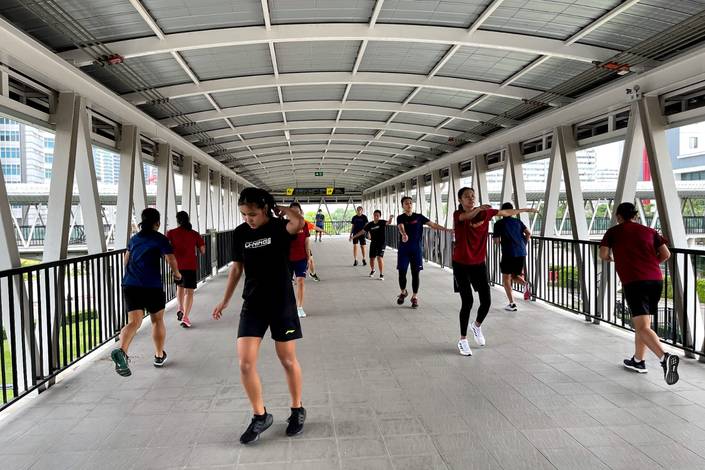 Sesi latihan perdana skuad Indonesia jelang Piala Thomas & Uber 2022 di Bangkok, Thailand (Humas PP PBSI)