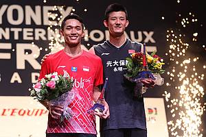Jonatan Christie keluar sebagai runner up French Open 2019 BWF World Tour Super 750. 