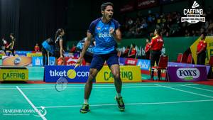 Selebrasi kemenangan Chico Aura Dwi Wardoyo (Indonesia).