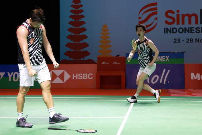 Marcus Fernaldi Gideon & Kevin Sanjaya Sukamuljo (Humas PP PBSI)