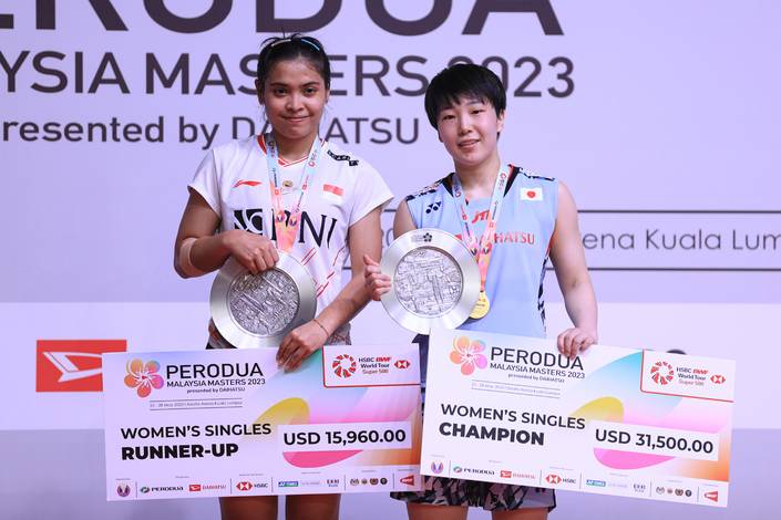 Gregoria Mariska Tunjung & Akane Yamaguchi (Humas PP PBSI)