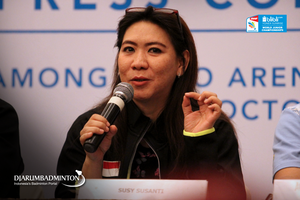 Susy Susanti berbagi pengalamannya saat merebut medali emas Olimpiade pertama untuk Indonesia.