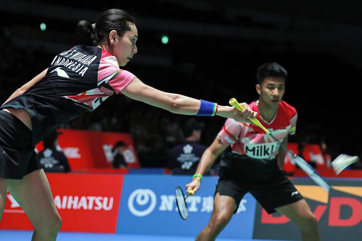 Gloria Emanuelle Widjaja & Dejan Ferdinansyah (Humas PP PBSI)