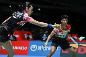 Gloria Emanuelle Widjaja & Dejan Ferdinansyah (Humas PP PBSI)