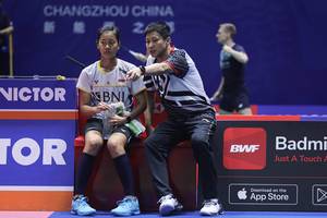 Putri Kusuma Wardani & Indra Wijaya (Humas PP PBSI)