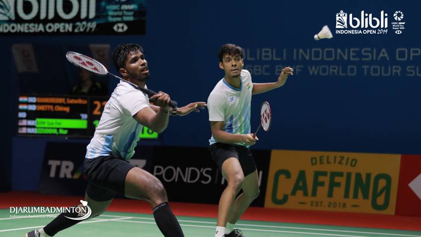 Satwiksairaj Rankireddy/Chirag Shetty (India) menyambut pengembalian.