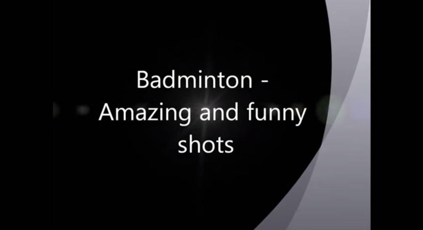Funny moment, trick and great rally on badminton