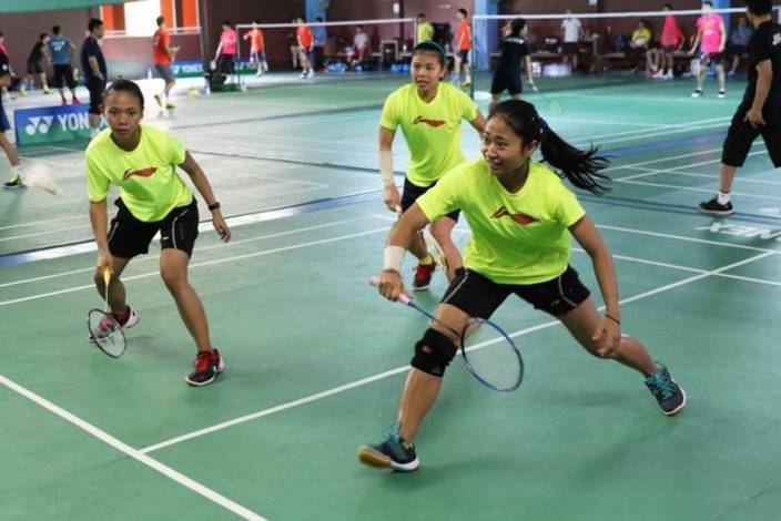 Para Atlet Indonesia Saat Menggelar Latihan Perdana di Thailand Jelang Thomas & Uber Cup 2018. 