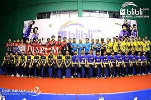 Para juara beregu putra U-19 Blibli Superliga Junior 2018.