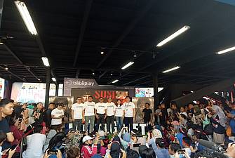 Suasana Meet & Greet di Booth Blibli.com.