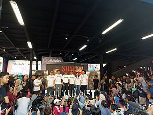 Suasana Meet & Greet di Booth Blibli.com.