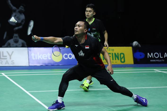 Mohammad Ahsan/Leo Rolly Carnando menyambut pengembalian.
