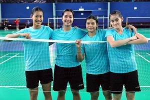 Skuad tunggal putri Indonesia pada BATC 2024 (Humas PP PBSI)