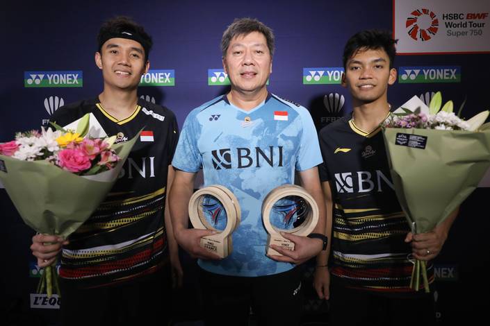 Bagas Maulana, Aryonon Miranat, & Muhammad Shohibul Fikri (Humas PP PBSI)