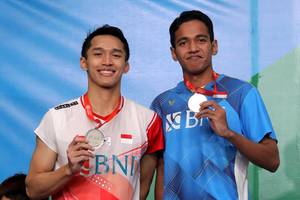 Jonatan Christie & Chico Aura Dwi Wardoyo (Humas PP PBSI)