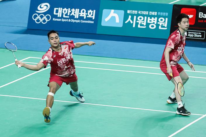 Rahmat Hidayat & Kevin Sanjaya Sukamuljo (Humas PP PBSI)