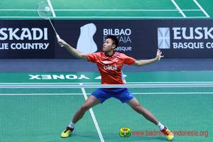 Pemain asal Indonesia yang membela Azerbaijan, Ade Resky Dwicahyo menyambut pengembalian. (Foto: PP PBSI)