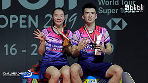 Zheng Siwei/Huang Yaqiong (Tiongkok) keluar sebagai juara ganda campuran Blibli Indonesia Open 2019.