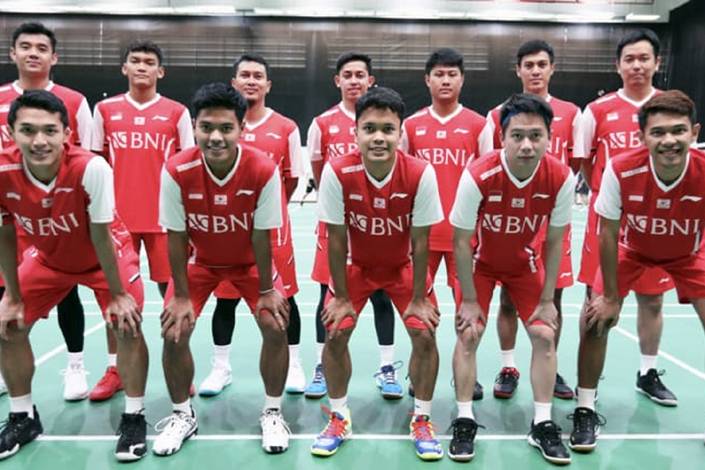 Skuad Indonesia pada Piala Thomas 2022 (Humas PP PBSI)