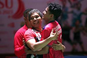 Irwansyah & Chico Aura Dwi Wardoyo (Humas PP PBSI)