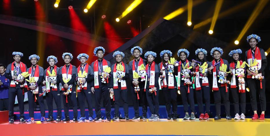 Tim beregu campuran Indonesia mendapatkan medali perunggu di ajang Piala Sudirman 2019.