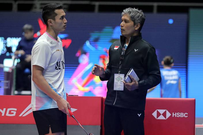 Jonatan Christie & Irwansyah (Humas PP PBSI)