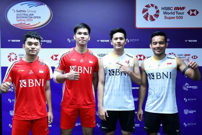 Leo Rolly Carnando/Daniel Marthin & Pramudya Kusumawardana/Yeremia Erich Yoche Yacob Rambitan (Humas PP PBSI)