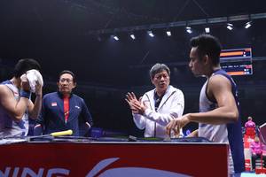 Thomas Indratjaja & Aryono Miranat (Humas PP PBSI)