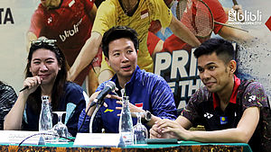 Liliyana Natsir di Konferensi Pers Blibli Indonesia Open 2018