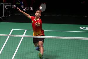 Alvi Wijaya Chairullah buka kemenangan bagi regu putra Jawa Barat atas Papua pada laga perdana PON Papua 2021 (PON Papua 2021/Hadi Abdulloh)