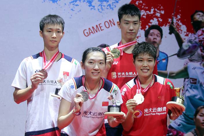 Jiang Zhen Bang/Wei Ya Xin & Feng Yan Zhe/Huang Dong Ping (Djarum Badminton)