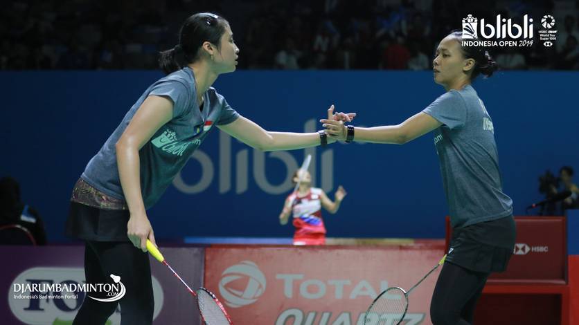 Kekompakan Rizki Amelia Pradipta/Della Destiara Haris (Indonesia).