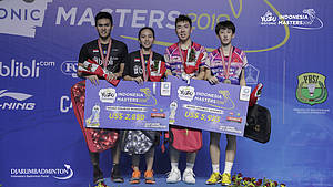 Adnan Maulana/Mychelle Crhystine Bandaso (Indonesia) runner up Yuzu Indonesia Masters 2019 BWF Tour Super 100.
