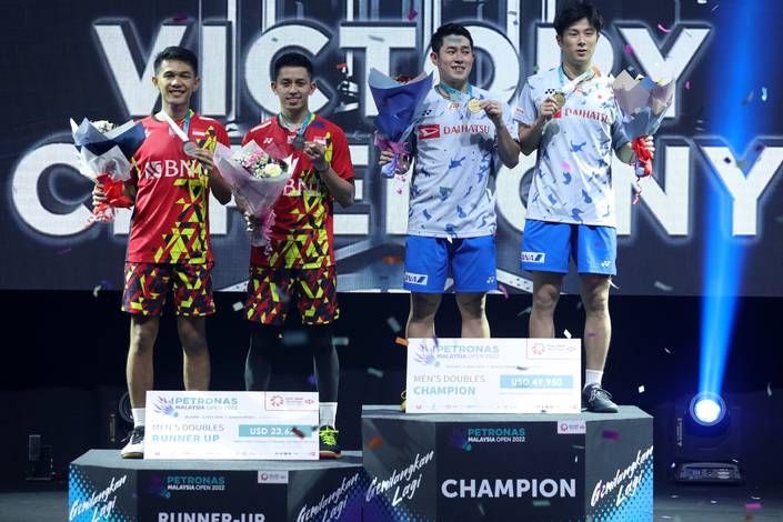 Fajar Alfian/Muhammad Rian Ardianto & Takuro Hoki/Yugo Kobayashi (Humas PP PBSI)