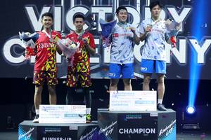 Fajar Alfian/Muhammad Rian Ardianto & Takuro Hoki/Yugo Kobayashi (Humas PP PBSI)