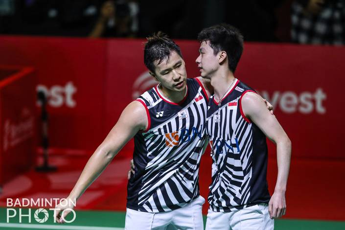 Marcus Fernaldi Gideon & Kevin Sanjaya Sukamuljo (Badminton Photo/Erika Sawauchi)