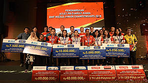 Djarum Foundation Guyur Bonus Peraih Medali WJC 2018 (Photo: PB Djarum)