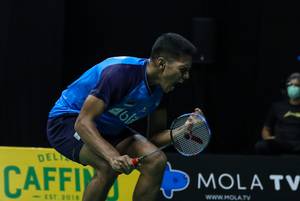 Selebrasi kemenangan Chico Aura Dwi Wardoyo.