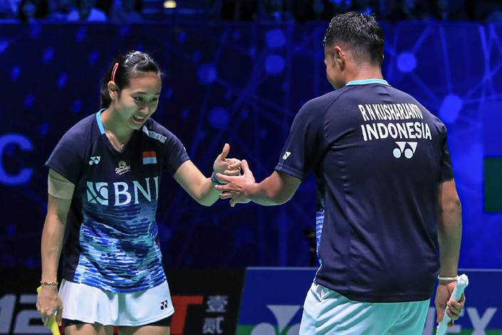 Lisa Ayu Kusumawati & Rehan Naufal Kusharjanto (Humas PP PBSI)