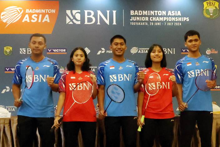 Para atlet Indonesia pada BAJC 2024 (Djarum Badminton)