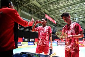 Rahmat Hidayat & Kevin Sanjaya Sukamuljo (Humas PP PBSI)