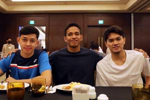 Muhammad Rian Ardianto, Chico Aura Dwi Wardoyo, & Adnan Maulana (Humas PP PBSI)