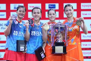 Febriana Dwipuji Kusuma/Amallia Cahaya Pratiwi & Jongkolphan Kititharakul/Rawinda Prajongjai (Humas PP PBSI)