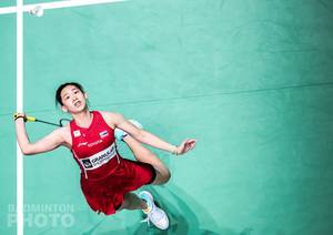 Pornpawee Chochuwong (Thailand) bersiap mengembalikan shuttlecock. (Copyright: Badmintonphoto | Courtesy of BWF)