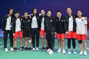 Tim beregu putri Indonesia pada Asian Games Hangzhou 2022 (Humas PP PBSI)