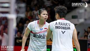 Ganda putri nomor satu Indonesia, Greysia Polii/Apriyani Rahayu.