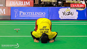 Selebrasi kemenangan Maharani Sekar Batari (Jaya Raya).